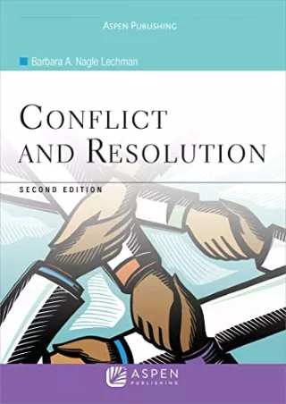 [PDF] DOWNLOAD FREE Conflict and Resolution, Second Edition (Aspen College)