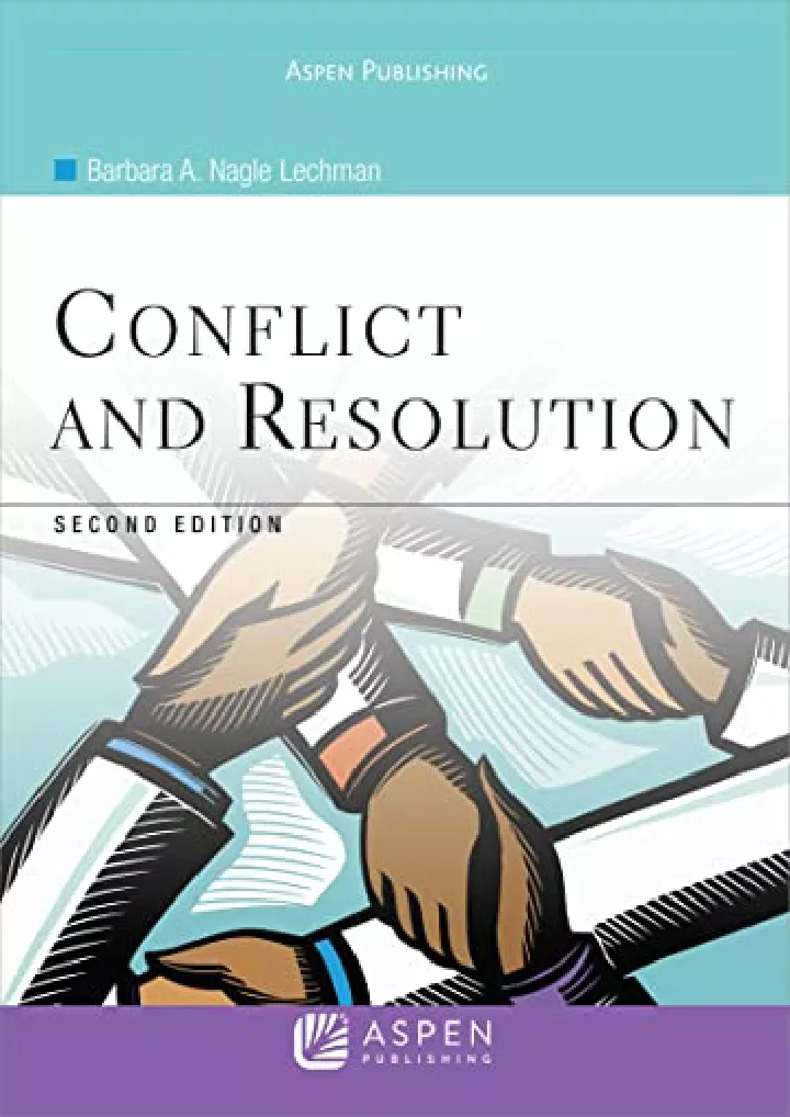 conflict and resolution second edition aspen