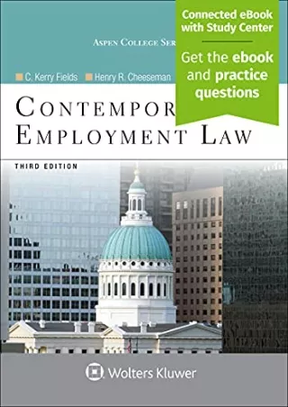 READ [PDF] Contemporary Employment Law (Aspen College) full