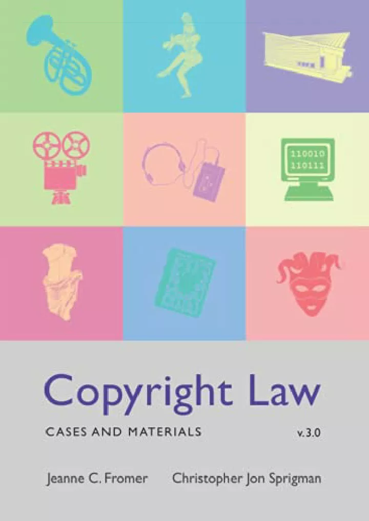 copyright law cases and materials v3 0 download
