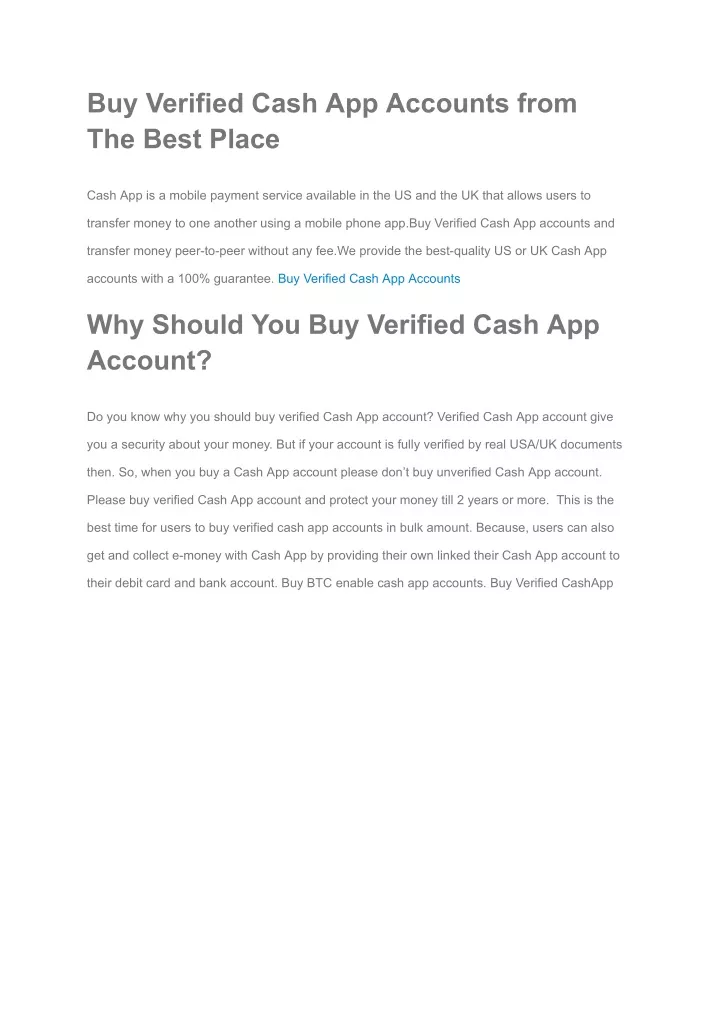 buy verified cash app accounts from the best place