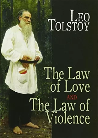 Epub The Law of Love and The Law of Violence (Dover Books on Western Philosophy)