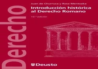 Download Introducción histórica al Derecho Romano (Spanish Edition) Full