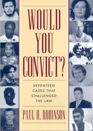 Read Ebook Pdf Would You Convict?