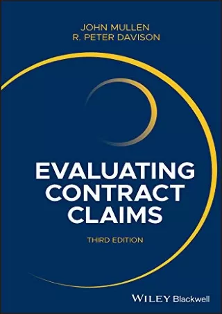 get [PDF] Download Evaluating Contract Claims