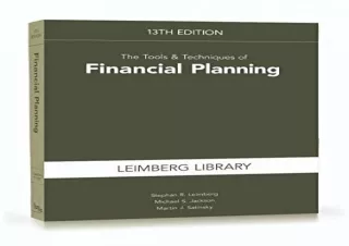 [PDF] The Tools & Techniques of Financial Planning, 13th Edition (Tools and Tech