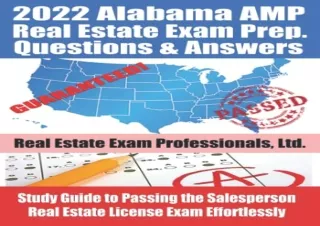 [PDF] 2022 Alabama AMP Real Estate Exam Prep Questions and Answers: Study Guide