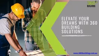 Canberra Custom Builders-360 Building Solutions