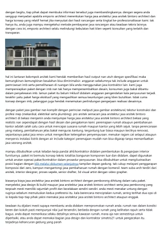 Daftar Profesional Serta Jasa Arsitektur Jasa Arsitek Bintoro Architect Bekasi I