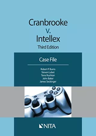 Download Book [PDF] Cranbrooke v. Intellex: Third Edition Case File (Nita)