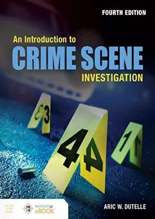 Epub An Introduction to Crime Scene Investigation