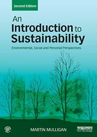 Download [PDF] An Introduction to Sustainability: Environmental, Social and Personal