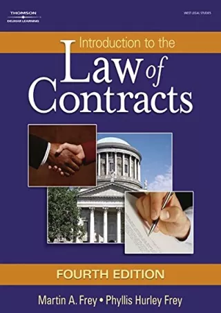 Download Book [PDF] Introduction to the Law of Contracts (Hardcover)