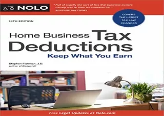 [PDF] Home Business Tax Deductions: Keep What You Earn Ipad