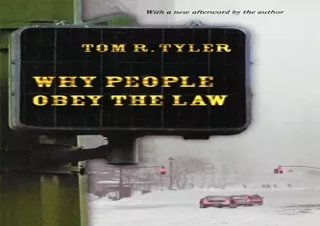 (PDF) Why People Obey the Law Kindle