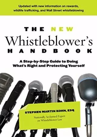 Read ebook [PDF] The New Whistleblower's Handbook: A Step-By-Step Guide To Doing What's Right