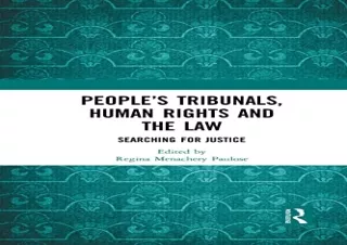PDF People’s Tribunals, Human Rights and the Law Ipad