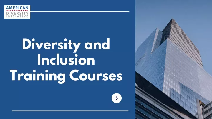 diversity and inclusion training courses