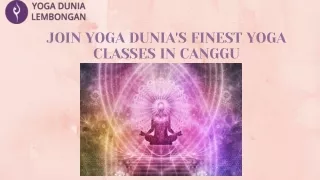 Discover Serenity and Strength with Yoga in Canggu