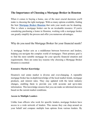 Unlock Your Houston Investment Dreams with United City Mortgage