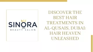 Sinora Hair Treatments