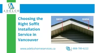 Choosing the Right Soffit Installation Service in Vancouver