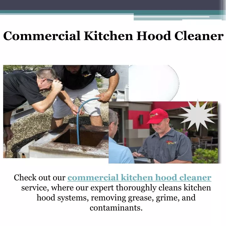 commercial kitchen hood cleaner