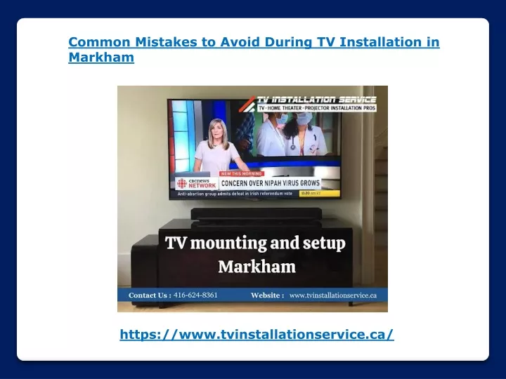 common mistakes to avoid during tv installation