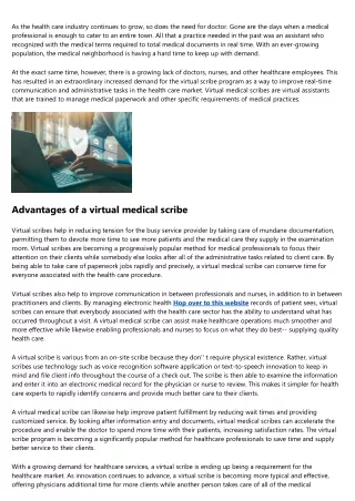 as the health care industry continues to grow