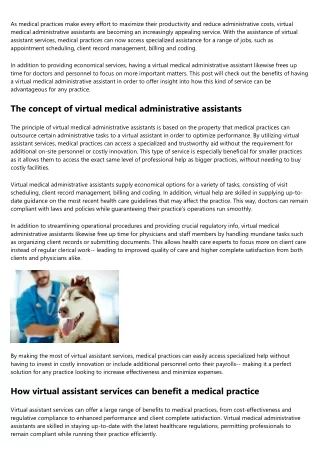 as medical practices make every effort