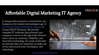 Crown Hill IT Solutions is a Professional Digital Marketing Company