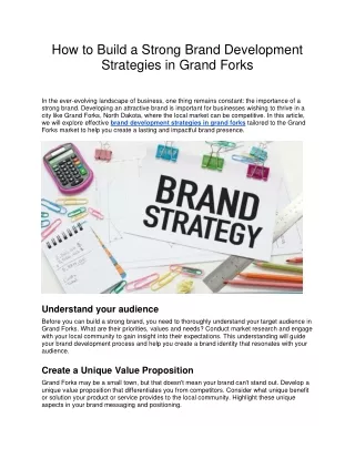 How to Build a Strong Brand Development Strategies in Grand Forks