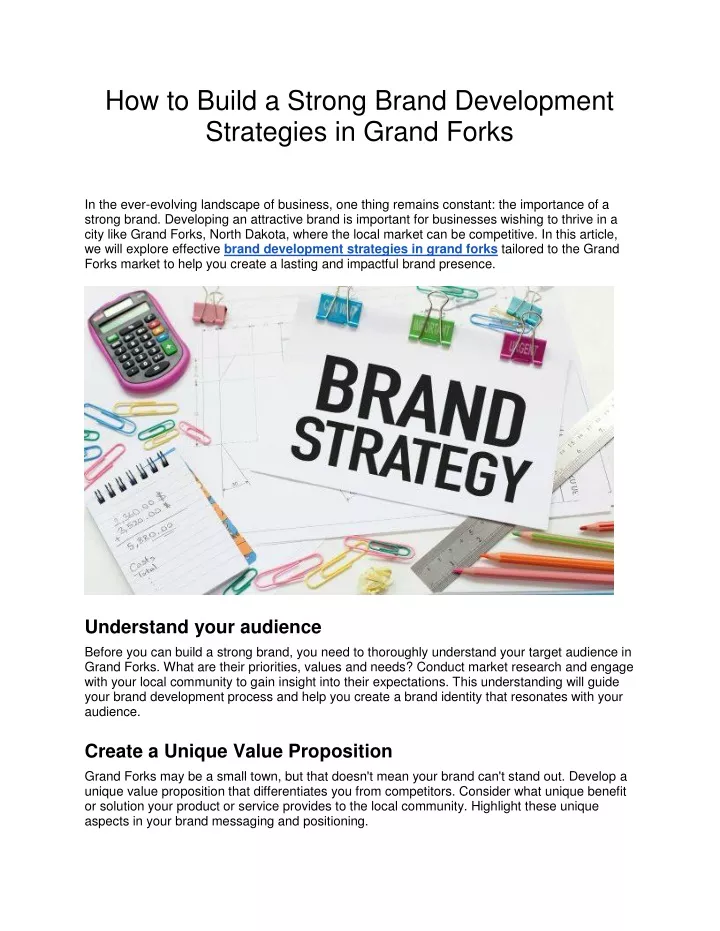 how to build a strong brand development