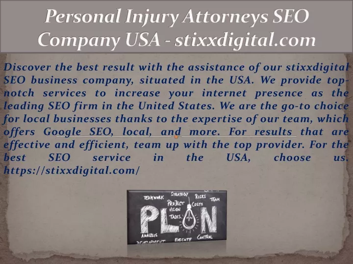 personal injury attorneys seo company usa stixxdigital com