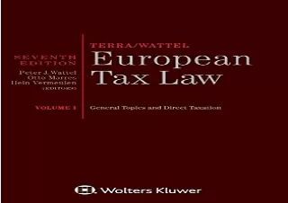 PDF European Tax Law Seventh Edition: Volume I (Full Edition) Full
