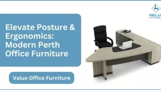 Elevate Posture & Ergonomics: Modern Perth Office Furniture