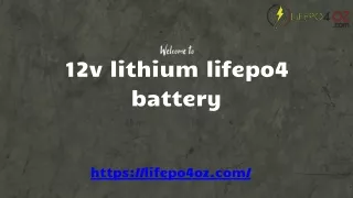 12V Lithium LiFePO4 Battery- Powering Your Devices with Efficiency