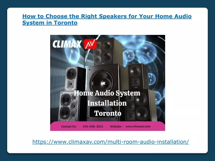 how to choose the right speakers for your home