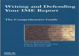 (PDF) Writing and Defending Your IME Report: The Comprehensive Guide Ipad