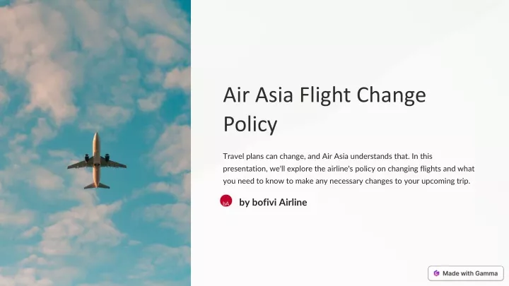 air asia flight change policy