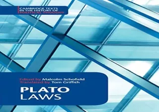 [PDF] Plato: Laws (Cambridge Texts in the History of Political Thought) Android