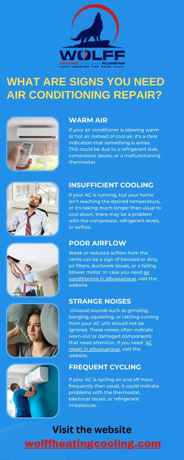 what are signs you need air conditioning repair