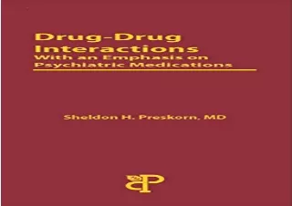 [PDF] DOWNLOAD Drug-Drug Interactions With an Emphasis on Psychiatric Medications