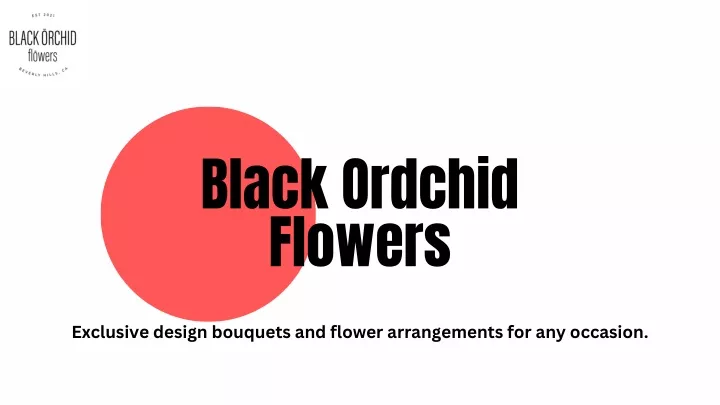 black ordchid flowers