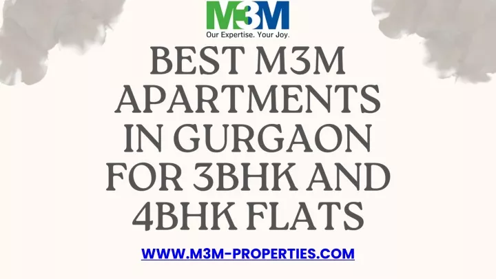 best m3m apartments in gurgaon for 3bhk and 4bhk