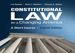 PDF Constitutional Law for a Changing America: A Short Course Free