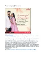 Match making app | Kaakateeya - slide 1