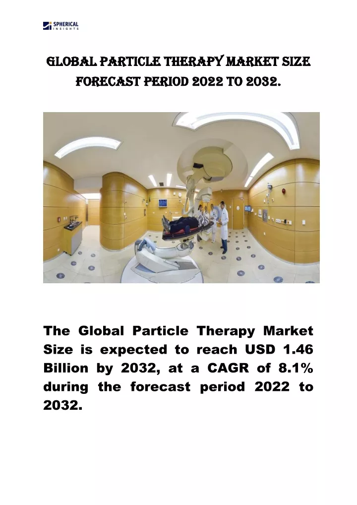 global particle therapy market siz global