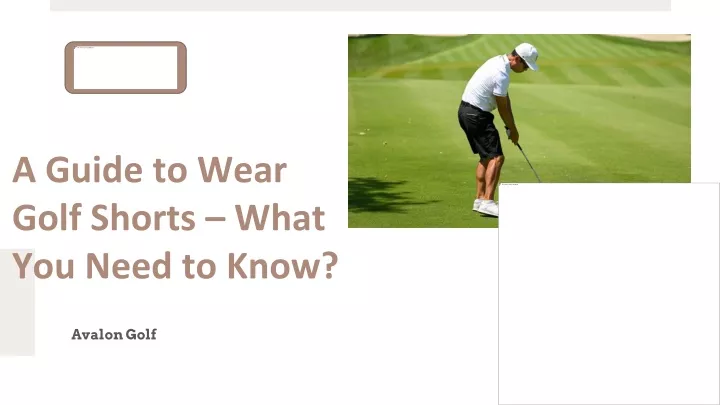 a guide to wear golf shorts what you need to know