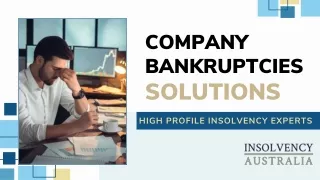 Get the Guidance from Top Business Bankruptcy Experts in Australia